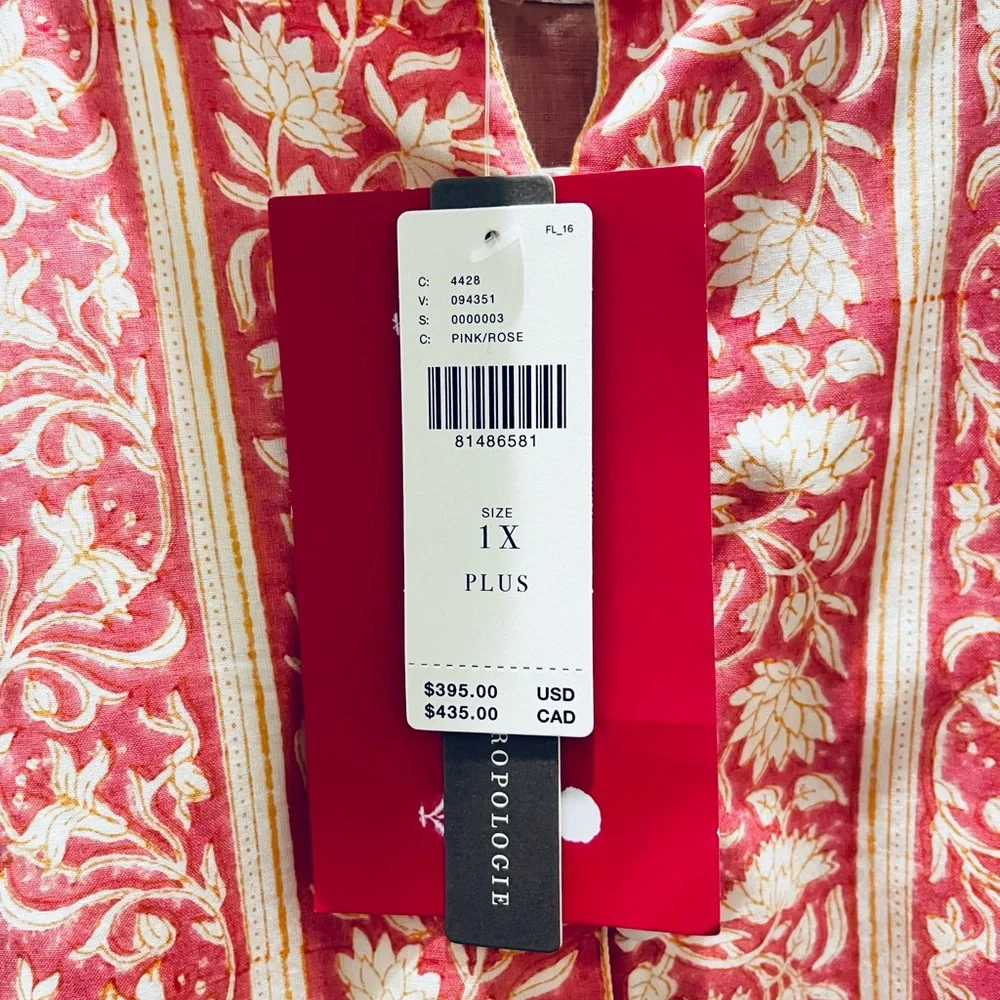 Sue Sartor Anthropologie Mini Dress NWT 1X - Picture 6 of 6